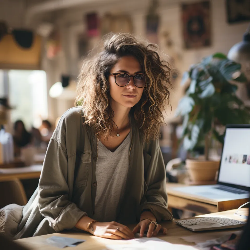 Retrato de autora satisfeita