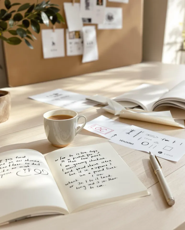 Escritor refletindo ao escrever