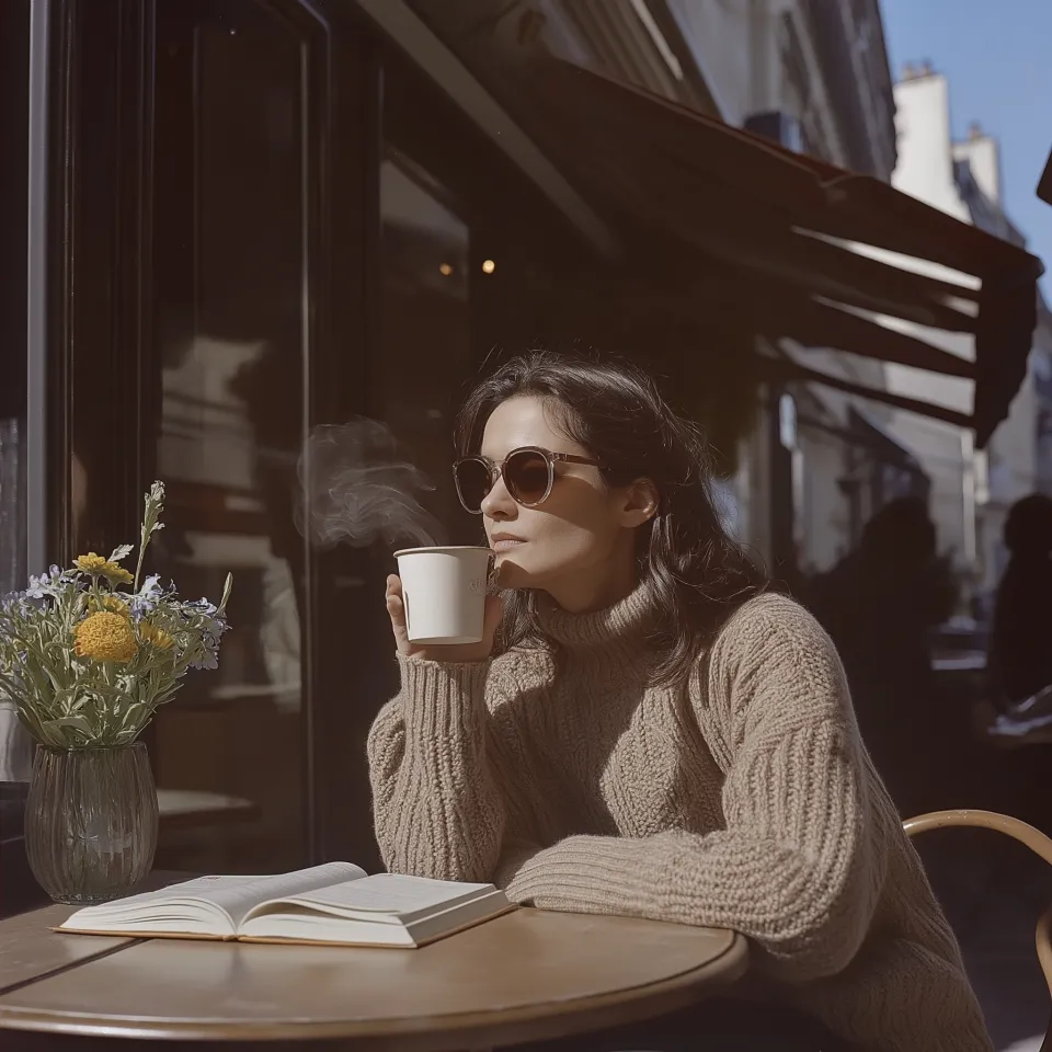 Jovem autora em ambiente descontraído